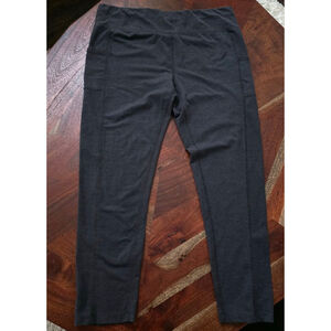 Women's Chill & Society Gray Cotton Blend Leggings XL